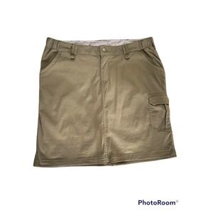 Duluth Trading Co Tan Cargo Skirt